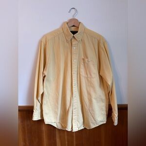 Alexander Julian Vintage Butter Yellow Casual Button Down Shirt
